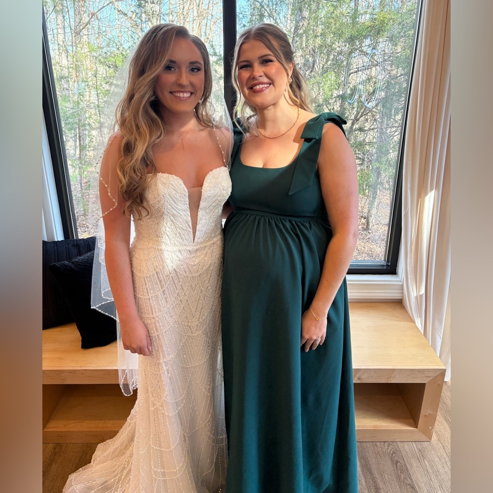 Revelry Bowie Crepe Maternity Dress
